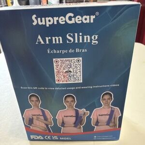 Supregear Arm Sling Adjustable Collar and Cuff Sling Lightweight Simple Red NEW